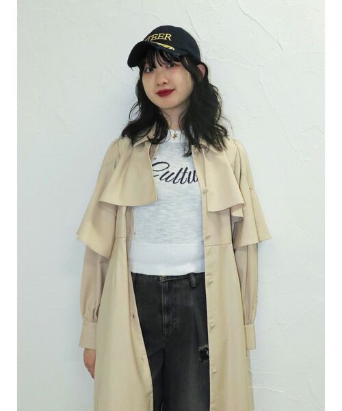 セール】ケープロングコートワンピース（ワンピース）｜jouetie