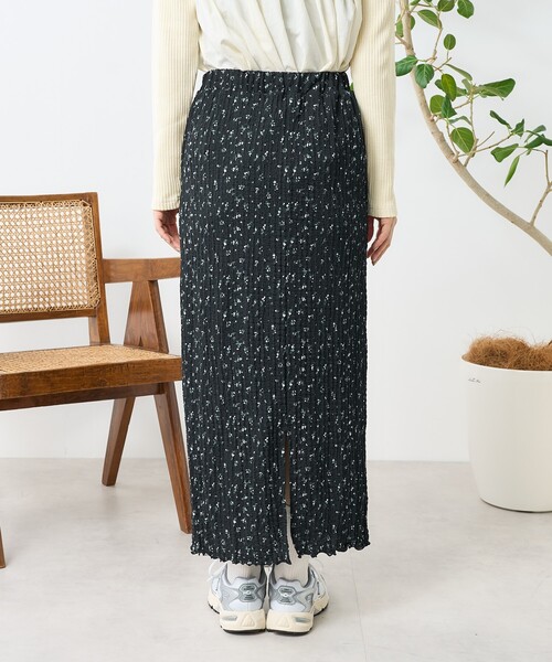 FREAK'S STORE(フリークスストア)の「花柄 ストレッチスカート(スカート・レディース・ベージュ/ブラック・フリ-)」の12枚目の写真