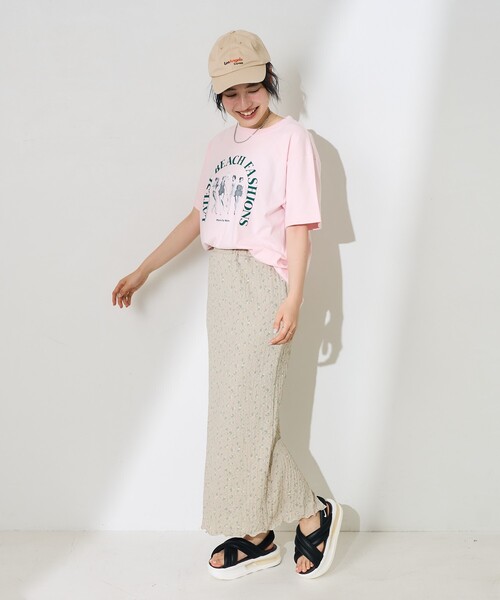 FREAK'S STORE(フリークスストア)の「花柄 ストレッチスカート(スカート・レディース・ベージュ/ブラック・フリ-)」の18枚目の写真