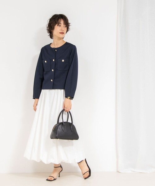 NOLLEY’S Sophi(ノーリーズソフィ)の「ウォッシャブルタフタバルーンスカート(スカート・レディース・ホワイト/ブラック・38/36/34)」の17枚目の写真