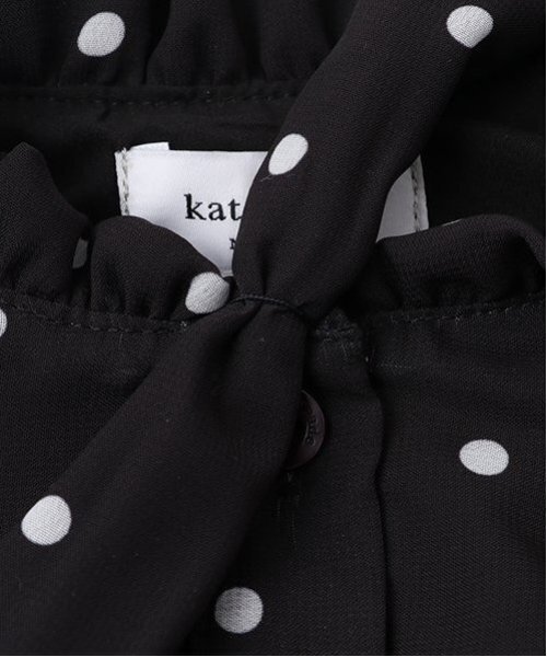 トドラー ドットプリーツワンピース（シャツワンピース）｜kate
