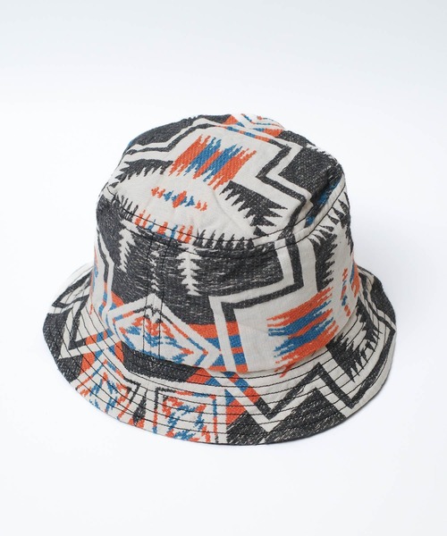 PENDLETON(ペンドルトン)の「【PE2】【PENDLETON/ペンドルトン】JAQUARD HAT ジャガード ハット(ハット・レディース・チャコールグレー/レッド・FREE)」の2枚目の写真