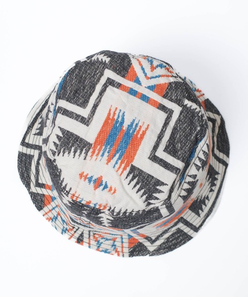 PENDLETON(ペンドルトン)の「【PE2】【PENDLETON/ペンドルトン】JAQUARD HAT ジャガード ハット(ハット・レディース・チャコールグレー/レッド・FREE)」の4枚目の写真