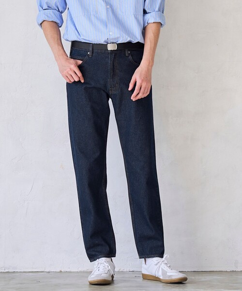 RONEL(ロネル)の「【RONEL】デニムテーパードパンツ(デニムパンツ・メンズ・ネイビー/ブラック・L/XL/S/M)」の1枚目の写真