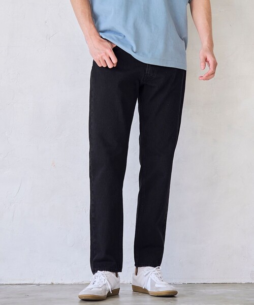 RONEL(ロネル)の「【RONEL】デニムテーパードパンツ(デニムパンツ・メンズ・ネイビー/ブラック・L/XL/S/M)」の2枚目の写真