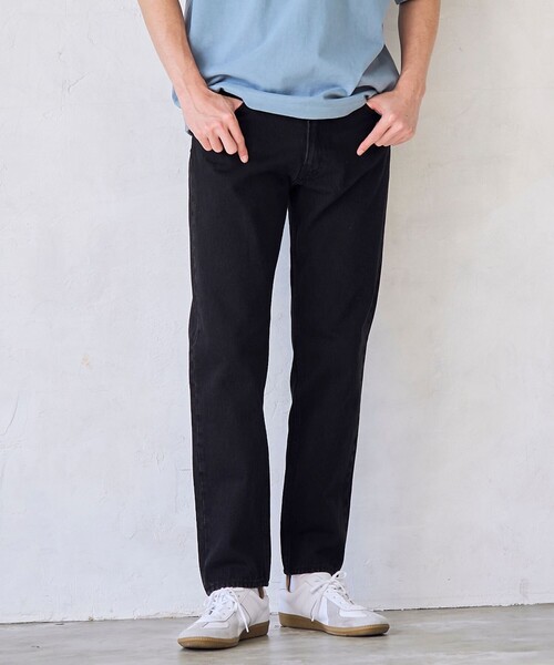 RONEL(ロネル)の「【RONEL】デニムテーパードパンツ(デニムパンツ・メンズ・ネイビー/ブラック・L/XL/S/M)」の7枚目の写真