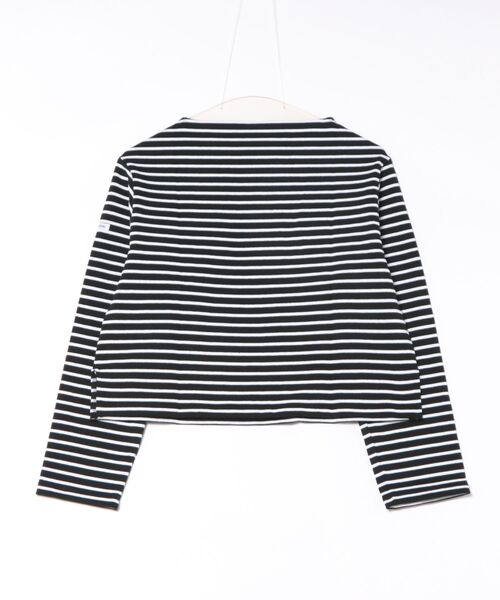 ORCIVAL（オーシバル）の「BOAT NECK LONG SLEEVE CROPPED P.O. ボート ネック ロング スリーブ クロップド プルオーバー（Tシャツ/カットソー・レディース・グレー系/ネイビー系/ホワイト系/ブラック系・1/2）」の10枚目の写真