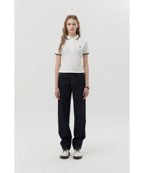 ポロシャツ ポロ KIRSH BUTTON POINT SLIM FIT COLLAR T-SHIRT ボタン ポイント スリム フィット カラー T KIRSH BUTTON POINT SLIM FIT COLLAR T-SHIRT ボタン ポイント
