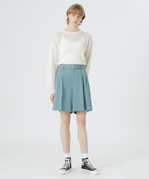 LOVELESS（ラブレス）の「クリアツイルバミューダ（その他パンツ・レディース・ブラウン系その他3/ブラック/ブルー系その他4・34/36）」の9枚目の写真