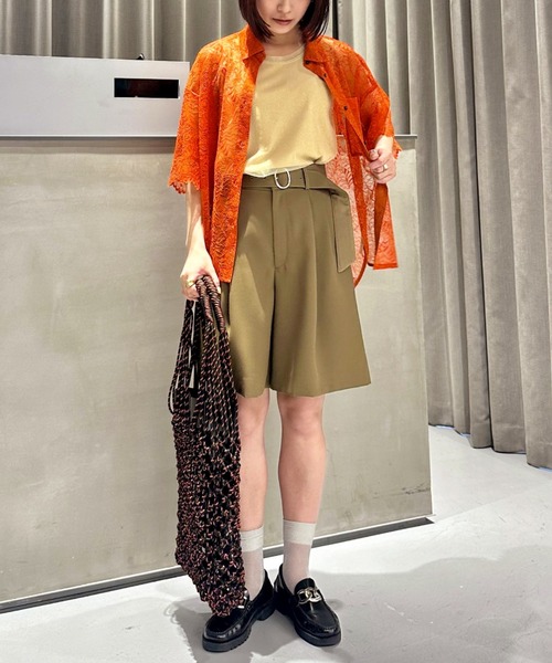 LOVELESS（ラブレス）の「クリアツイルバミューダ（その他パンツ・レディース・ブラウン系その他3/ブラック/ブルー系その他4・34/36）」の7枚目の写真