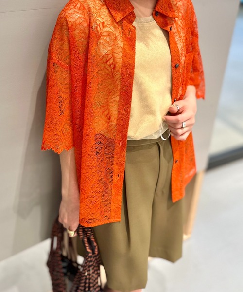 LOVELESS（ラブレス）の「クリアツイルバミューダ（その他パンツ・レディース・ブラウン系その他3/ブラック/ブルー系その他4・34/36）」の6枚目の写真