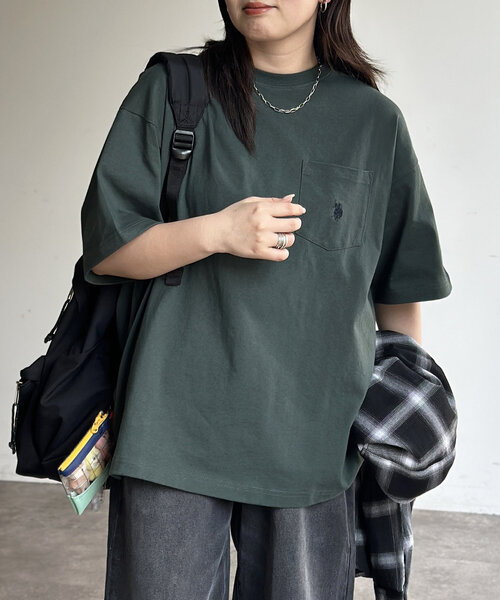 CPCM(シーピーシーエム)の「【U.S. POLO ASSN.】1ポイント刺繍半袖T(Tシャツ/カットソー・メンズ・チャコールグレー/ホワイト/グリーン/ホワイト系その他/ネイビー・MEDIUM/LARGE)」の16枚目の写真