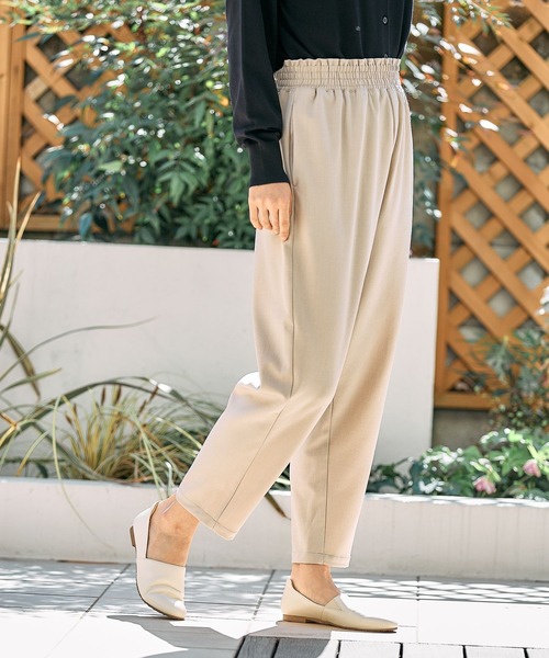 FOUND GOOD（ファウンドグッド）の「ウエストシャーリングパンツ（その他パンツ・レディース・グレー系8/イエロー系2/アイボリー/ブラック・M/S/L）」の6枚目の写真