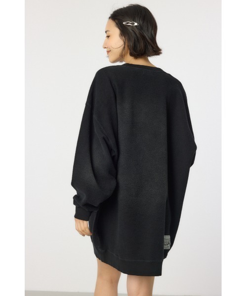 RODEO CROWNS WIDE BOWL（ロデオクラウンズワイドボウル）の「加工スウェットワンピース（ワンピース・レディース・ブルー/ブラック/ライトブルー/カーキ・FREE）」の18枚目の写真