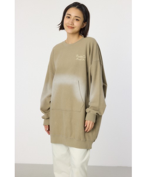 RODEO CROWNS WIDE BOWL（ロデオクラウンズワイドボウル）の「加工スウェットワンピース（ワンピース・レディース・ブルー/ブラック/ライトブルー/カーキ・FREE）」の5枚目の写真