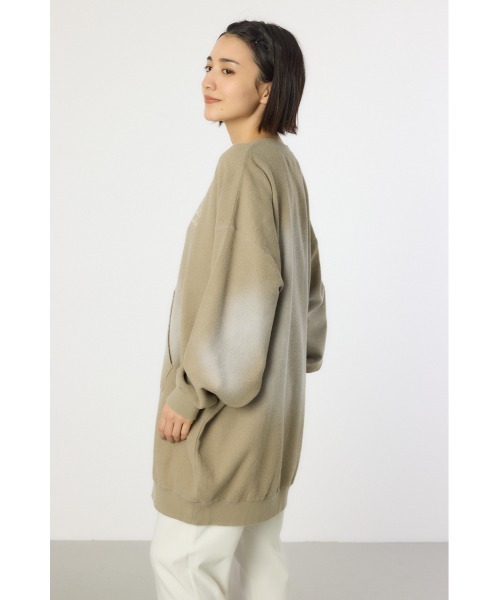 RODEO CROWNS WIDE BOWL（ロデオクラウンズワイドボウル）の「加工スウェットワンピース（ワンピース・レディース・ブルー/ブラック/ライトブルー/カーキ・FREE）」の7枚目の写真