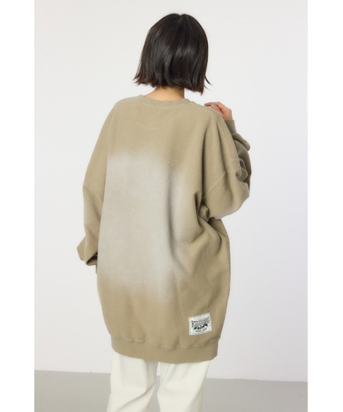 RODEO CROWNS WIDE BOWL（ロデオクラウンズワイドボウル）の「加工スウェットワンピース（ワンピース・レディース・ブルー/ブラック/ライトブルー/カーキ・FREE）」の8枚目の写真