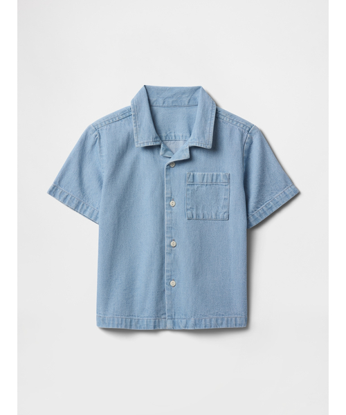 GAP(ギャップ)の「シャンブレーシャツ (幼児・ベビー)(シャツ/ブラウス・キッズ・ブルー・90cm/95cm/80cm/110cm/100cm/70cm/105cm)」の4枚目の写真