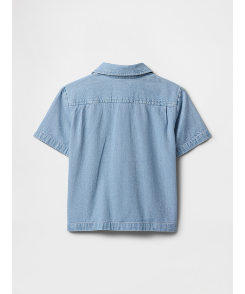 GAP(ギャップ)の「シャンブレーシャツ (幼児・ベビー)(シャツ/ブラウス・キッズ・ブルー・90cm/95cm/80cm/110cm/100cm/70cm/105cm)」の3枚目の写真