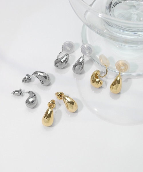 blackdia ocean(ブラックダイヤオーシャン)の「blackdia ocean ミニティアドロップピアス/イヤリング(ピアス(両耳用)・レディース・シルバー/ゴールド/ゴールド系その他/シルバー系その他・FREE)」の5枚目の写真