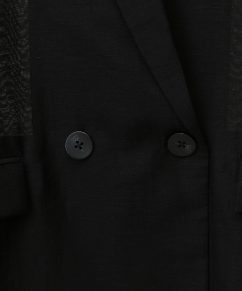 A part by(アパートバイ)の「≪追加3≫シアーWジャケット(テーラードジャケット・レディース・ブラック/イエロー系その他/オフホワイト/ベージュ系その他/ベージュ/ブラウン/ライトベージュ・FREE)」の20枚目の写真