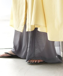 「重ねても涼し気」メッシュペチパンツ レイヤード 丈増し 差し色