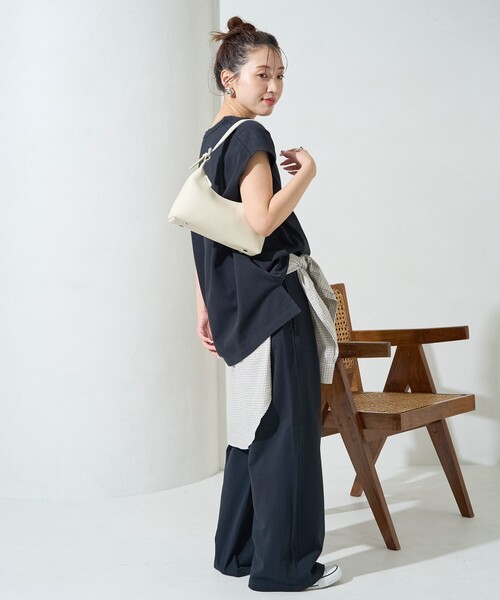プネクド ハンテップン セット セール】限定展開 Vネックフレンチスリーブパンツセットアップ