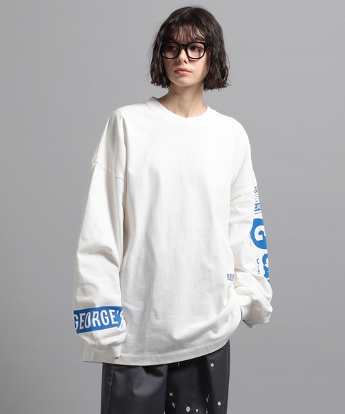 GEORGE'S（ジョージズ）の「グラフィックロゴロンT（Tシャツ/カットソー・メンズ・ブルー/ホワイト/ブラック・MEDIUM/LARGE）」の8枚目の写真