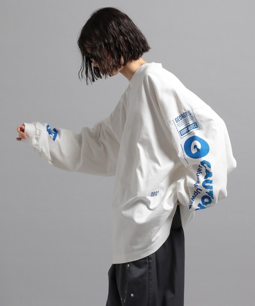 GEORGE'S（ジョージズ）の「グラフィックロゴロンT（Tシャツ/カットソー・メンズ・ブルー/ホワイト/ブラック・MEDIUM/LARGE）」の9枚目の写真