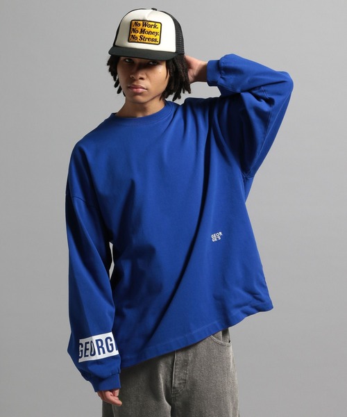 GEORGE'S（ジョージズ）の「グラフィックロゴロンT（Tシャツ/カットソー・メンズ・ブルー/ホワイト/ブラック・MEDIUM/LARGE）」の16枚目の写真