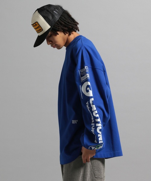 GEORGE'S（ジョージズ）の「グラフィックロゴロンT（Tシャツ/カットソー・メンズ・ブルー/ホワイト/ブラック・MEDIUM/LARGE）」の17枚目の写真