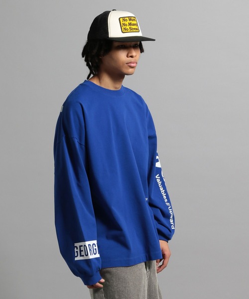 GEORGE'S（ジョージズ）の「グラフィックロゴロンT（Tシャツ/カットソー・メンズ・ブルー/ホワイト/ブラック・MEDIUM/LARGE）」の19枚目の写真