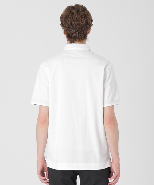 BLACK LABEL CRESTBRIDGE(ブラックレーベル・クレストブリッジ)の「デュラブルタックポロ(ポロシャツ・メンズ・ネイビー/ブラック/オフホワイト/チャコールグレー/ブルー・M/L/XL)」の8枚目の写真