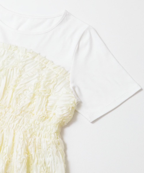 SENSE OF PLACE by URBAN RESEARCH（センスオブプレイスバイアーバンリサーチ）の「コードレースドッキングカットトップ（Tシャツ/カットソー・レディース・ブラウン/ブラック/アイボリー・ONE）」の20枚目の写真