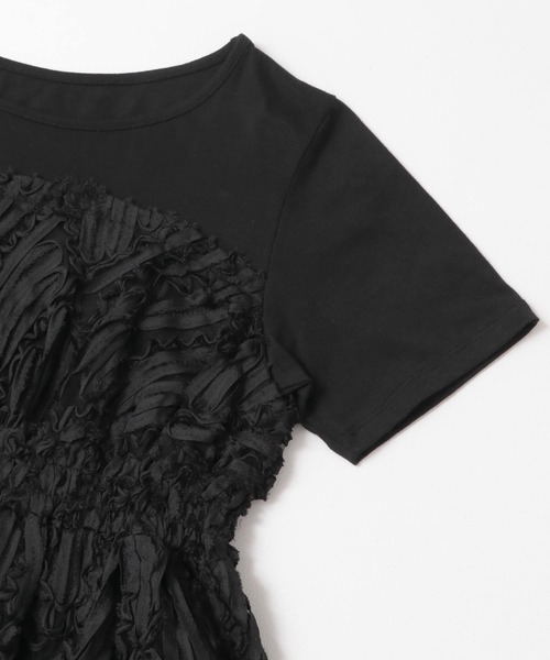 SENSE OF PLACE by URBAN RESEARCH（センスオブプレイスバイアーバンリサーチ）の「コードレースドッキングカットトップ（Tシャツ/カットソー・レディース・ブラウン/ブラック/アイボリー・ONE）」の21枚目の写真