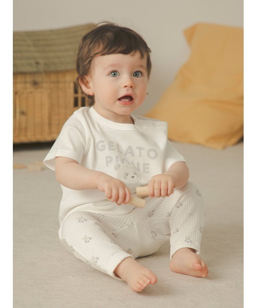 BABY】ぬいぐるみワンポイントTシャツ（ルームウェア/パジャマ