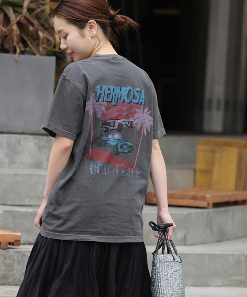 JOURNAL STANDARD relume（ジャーナルスタンダード　レリューム）の「スーベニアピグメントTEE（Tシャツ/カットソー・レディース・ホワイト/ブラック/ブラック系その他・FREE）」の3枚目の写真