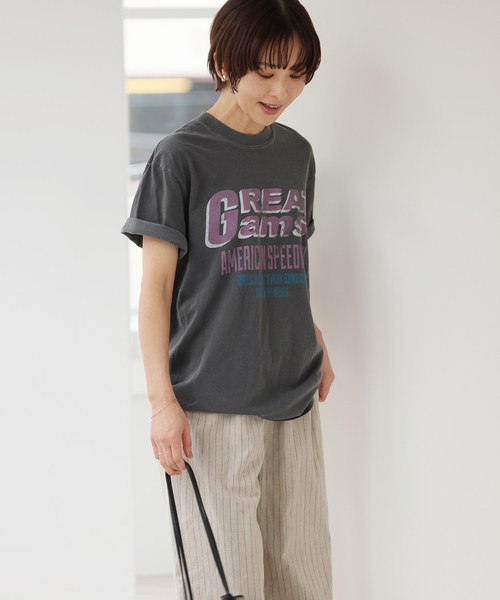 「新品タグ付き」JS relume スーベニアピグメントTシャツ JOURNAL STANDARD relume tシャツ スーベニアピグメントTEE