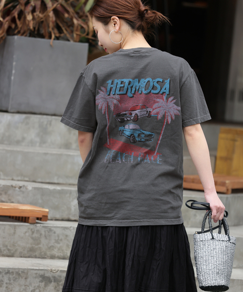 JOURNAL STANDARD relume（ジャーナルスタンダード　レリューム）の「スーベニアピグメントTEE（Tシャツ/カットソー・レディース・ホワイト/ブラック/ブラック系その他・FREE）」の7枚目の写真