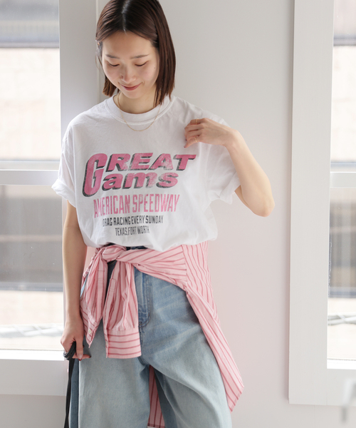 JOURNAL STANDARD relume（ジャーナルスタンダード　レリューム）の「スーベニアピグメントTEE（Tシャツ/カットソー・レディース・ホワイト/ブラック/ブラック系その他・FREE）」の12枚目の写真