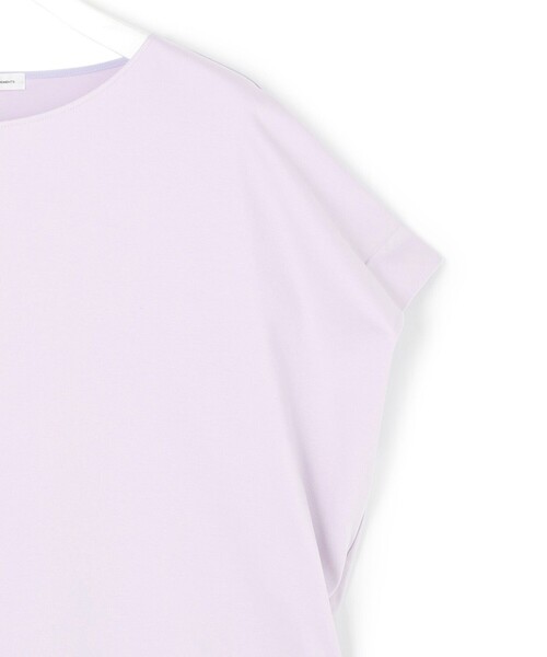 【汗じみ防止/洗える】スムースデザイン フレンチスリーブ Tシャツ 23区 tシャツ 「汗じみ防止/洗える」スムースデザイン フレンチ