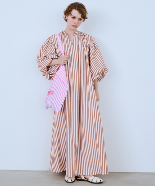 PERNA（ペルナ）の「ストライプロゴトートバッグ（トートバッグ・レディース・ピンク/ブルー・FREE）」の16枚目の写真