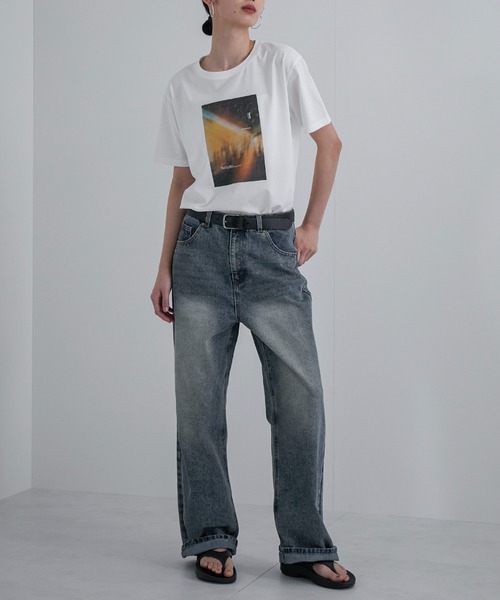 feepur(フェピュール)の「アソートフォトTee(Tシャツ/カットソー・レディース・オフホワイト/ホワイト・MEDIUM)」の7枚目の写真