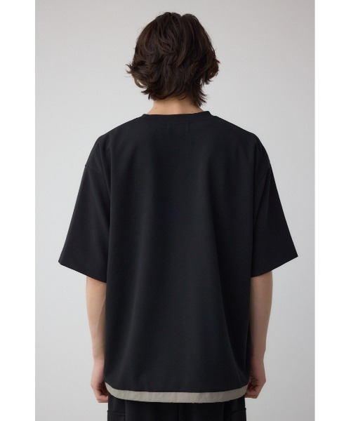 AZUL by moussy(アズールバイマウジー)の「カラースキームドロストTシャツ(Tシャツ/カットソー・メンズ・ブラック/カーキ/ライトグレー・MEDIUM/LARGE)」の9枚目の写真