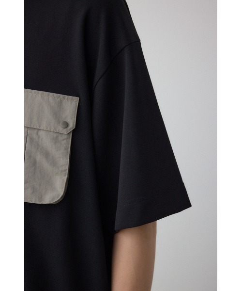 AZUL by moussy(アズールバイマウジー)の「カラースキームドロストTシャツ(Tシャツ/カットソー・メンズ・ブラック/カーキ/ライトグレー・MEDIUM/LARGE)」の11枚目の写真