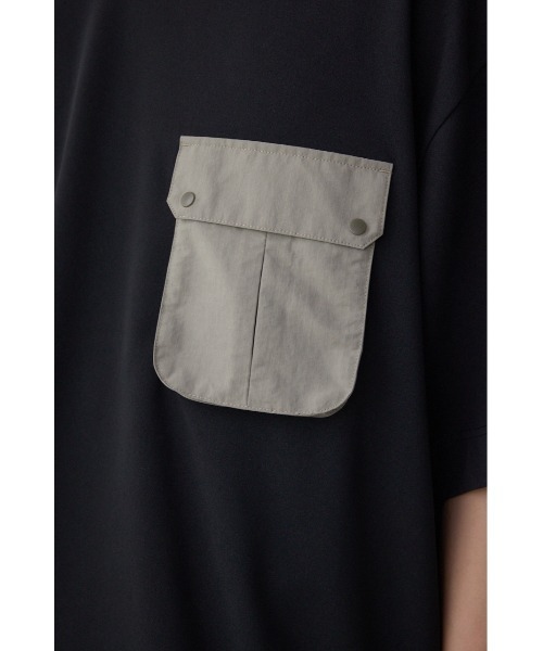AZUL by moussy(アズールバイマウジー)の「カラースキームドロストTシャツ(Tシャツ/カットソー・メンズ・ブラック/カーキ/ライトグレー・MEDIUM/LARGE)」の12枚目の写真