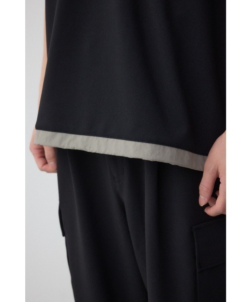 AZUL by moussy(アズールバイマウジー)の「カラースキームドロストTシャツ(Tシャツ/カットソー・メンズ・ブラック/カーキ/ライトグレー・MEDIUM/LARGE)」の13枚目の写真