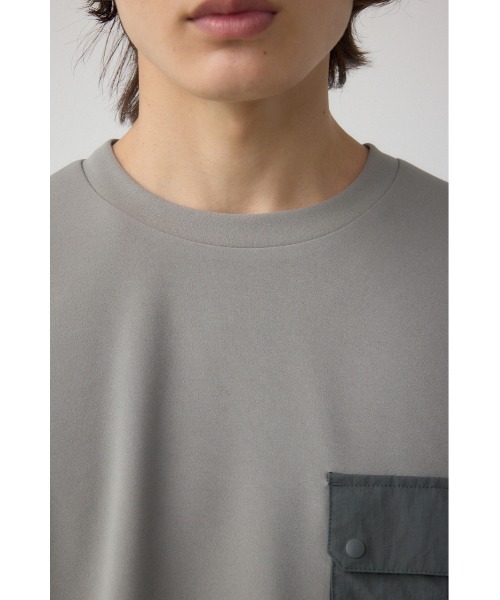 AZUL by moussy(アズールバイマウジー)の「カラースキームドロストTシャツ(Tシャツ/カットソー・メンズ・ブラック/カーキ/ライトグレー・MEDIUM/LARGE)」の21枚目の写真