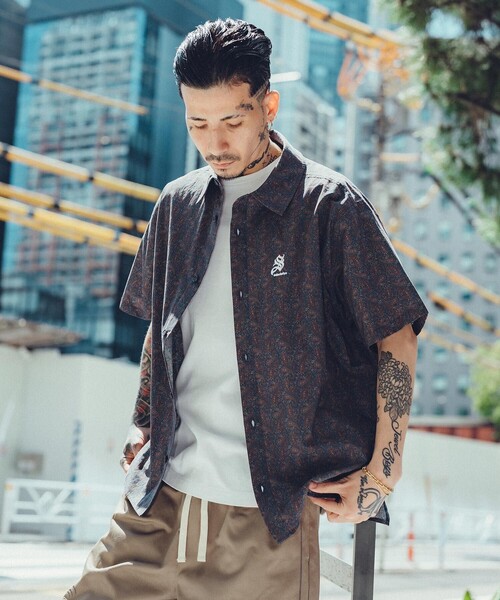 Subciety(サブサエティ)の「Paisley square shirt(シャツ/ブラウス・メンズ・ブルー/ホワイト/ネイビー・SMALL/MEDIUM/LARGE/X-LARGE)」の21枚目の写真