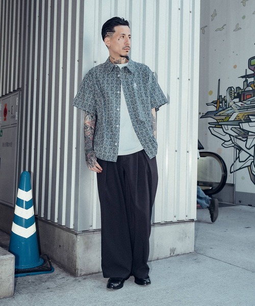 Subciety(サブサエティ)の「Paisley square shirt(シャツ/ブラウス・メンズ・ブルー/ホワイト/ネイビー・SMALL/MEDIUM/LARGE/X-LARGE)」の16枚目の写真